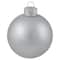 72ct. 4" Silver Shiny and Matte Christmas Glass Ball Ornaments